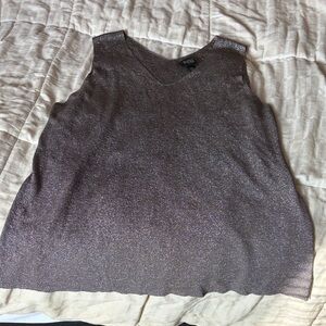 Eileen Fisher Shimmering Silver Tank Top